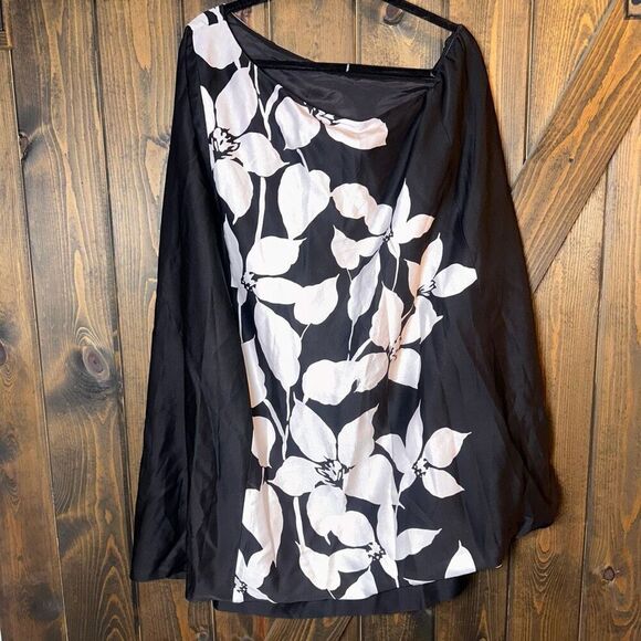 Trina Turk Refreshing Off Shoulder One Shoulder Floral Dress - Picture 4 of 7